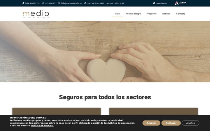Screenshot of cuentaconmedio.es