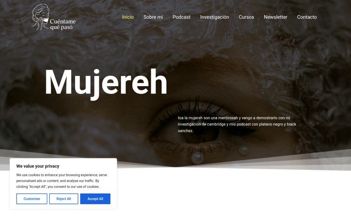 Screenshot of cuentamequepaso.com