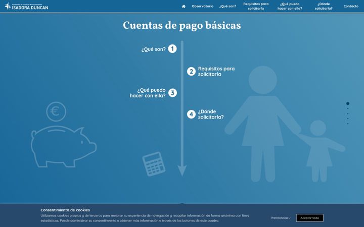 Screenshot of cuentasdepagobasicas.es