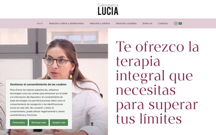 Screenshot of cuentaseloalucia.es