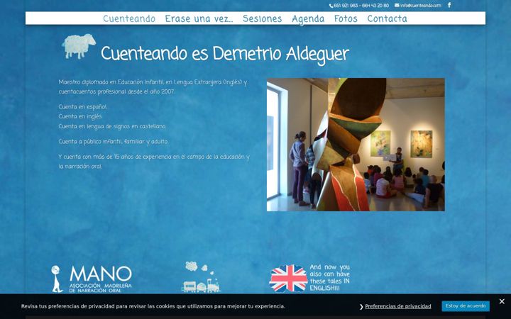 Screenshot of cuenteando.com