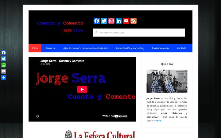 Screenshot of cuentoycomento.com