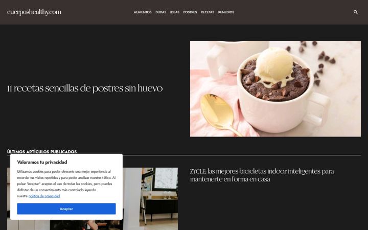 Screenshot of cuerposhealthy.com