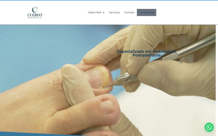 Screenshot of cuervopodologia.com