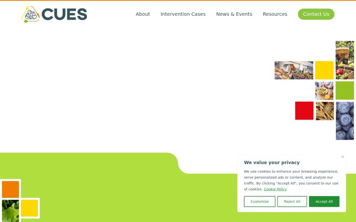 Screenshot of cuesproject.eu