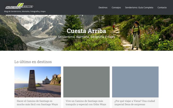 Screenshot of cuesta-arriba.es