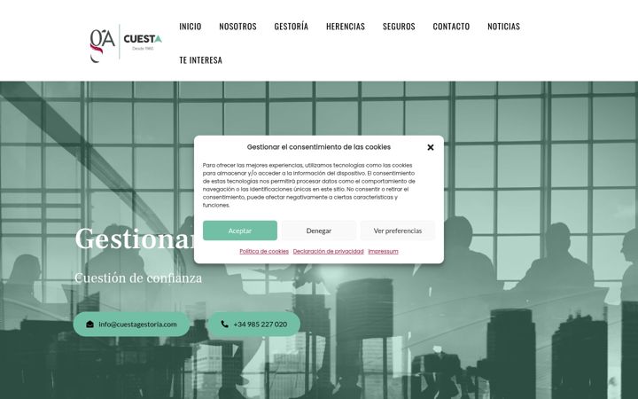 Screenshot of cuestagestoria.com