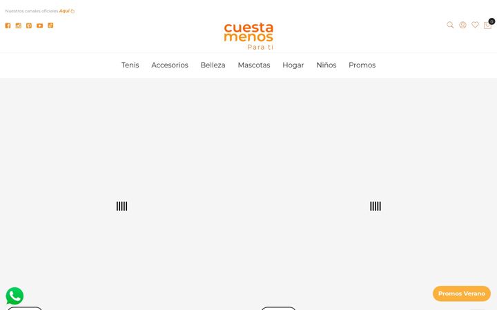 Screenshot of cuestamenos.com