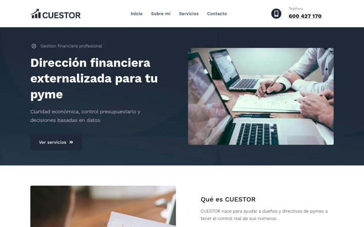 Screenshot of cuestor.es