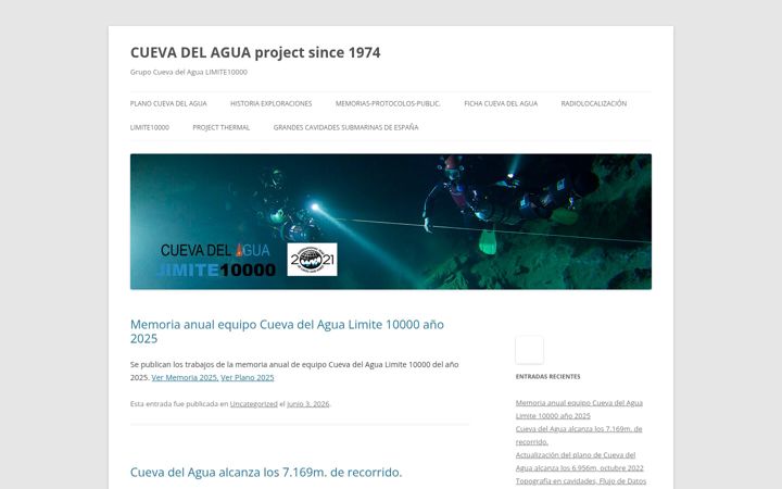 Capture d'écran de cuevadelagua.es