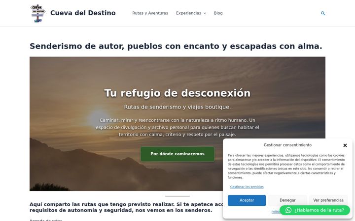 Screenshot of cuevadeldestino.com