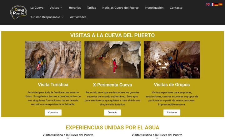 Screenshot του cuevadelpuerto.es