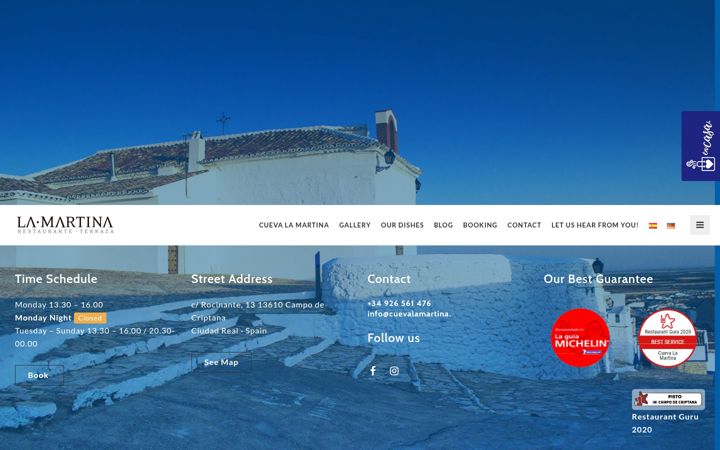Screenshot of cuevalamartina.com