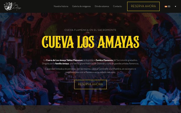 Skjámynd af cuevalosamayas.com