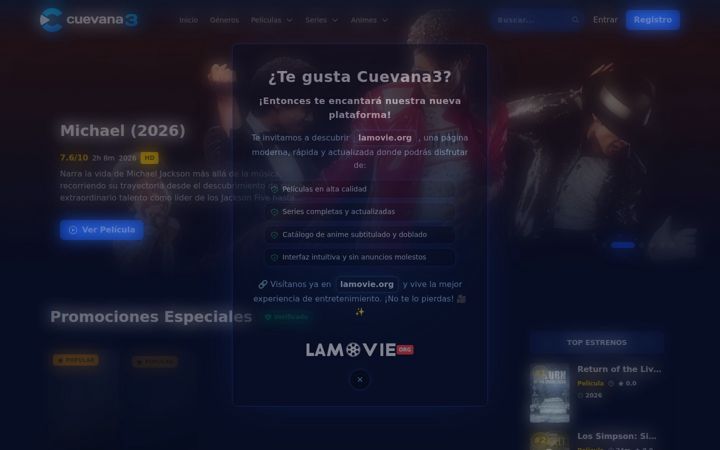 Screenshot of cuevana.gs
