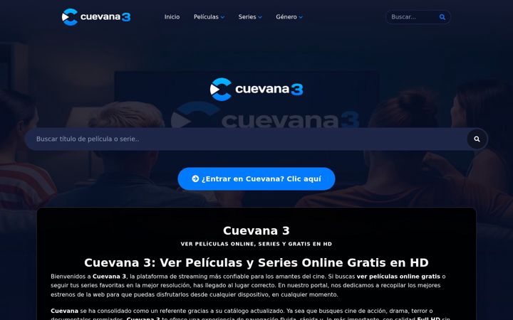 Screenshot του cuevana1.live