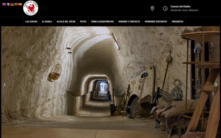 Screenshot of cuevasdeldiablo.com