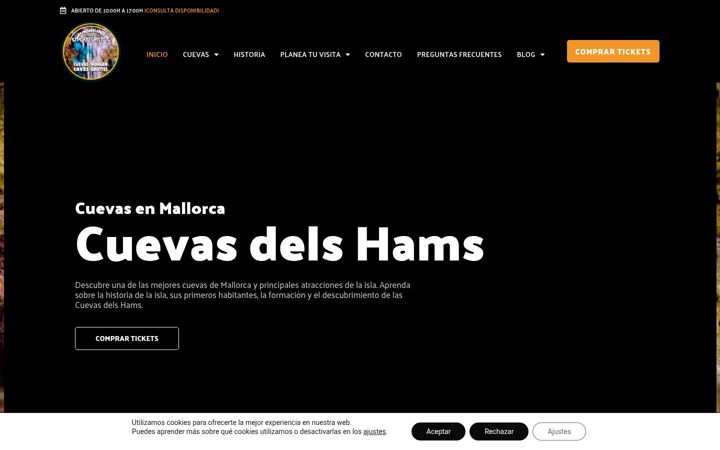 Screenshot of cuevasdelshams.com