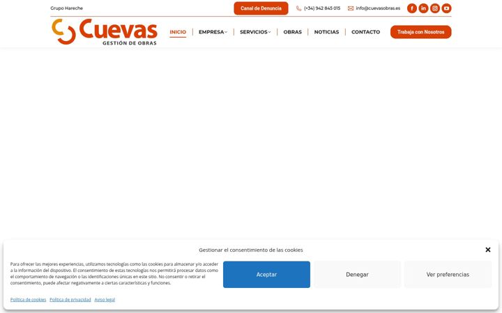 Screenshot of cuevasobras.es