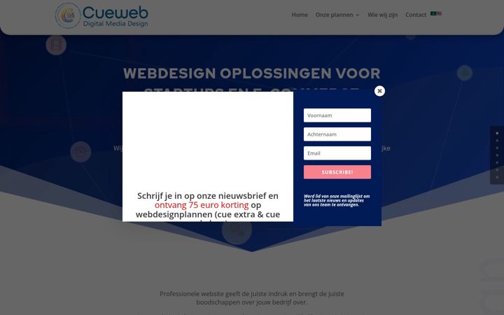 Skjermbilde av cueweb.nl
