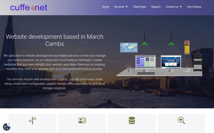 Screenshot of cuffe.net