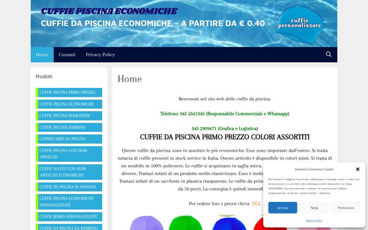 Screenshot of cuffiedapiscina.it