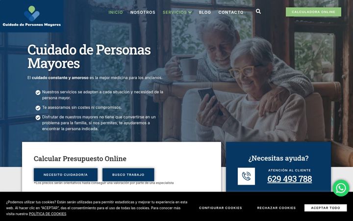 Screenshot of cuidado-de-personas-mayores.org