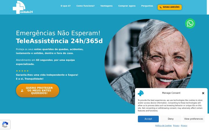 Screenshot of cuidado24.com
