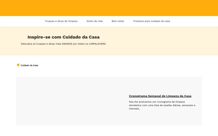 Screenshot of cuidadodacasa.com.br
