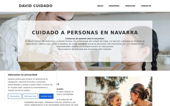 Screenshot of cuidadopersonas-david.es