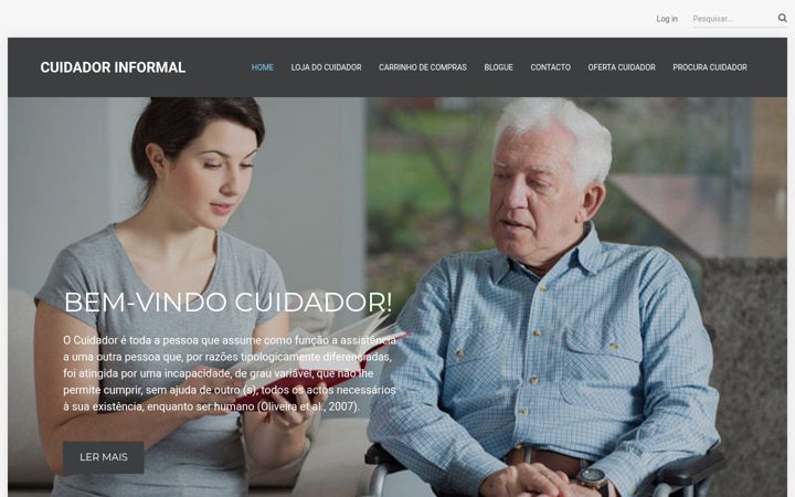 Screenshot of cuidador.pt