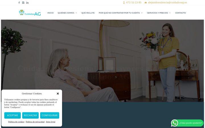 Screenshot of cuidadosag.es