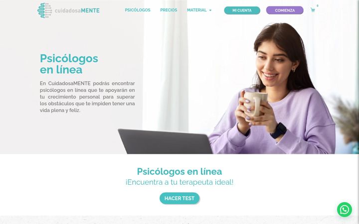 Screenshot of cuidadosamente.com