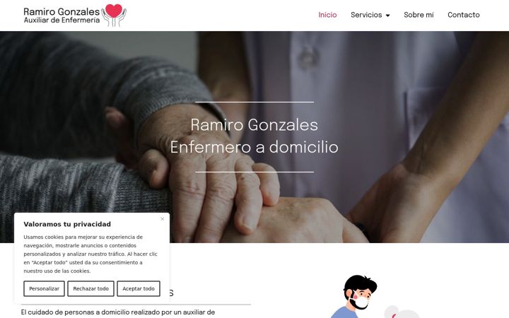 Screenshot of cuidadosauxiliaresencasa.es