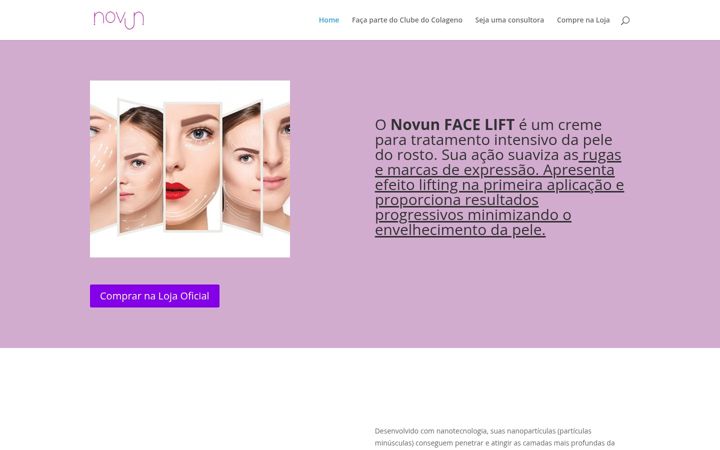 Screenshot of cuidadoscomapeledorosto.com.br