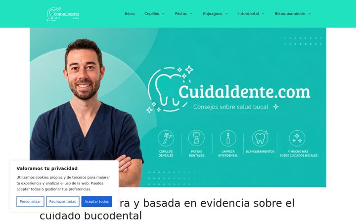 Screenshot of cuidaldente.com