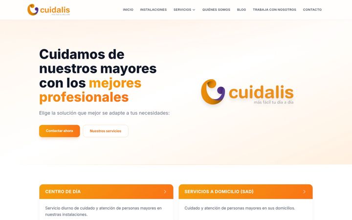 Screenshot of cuidalis.com