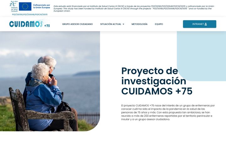 Screenshot of cuidamos75.com