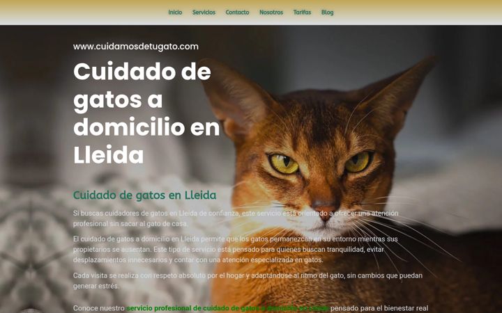 Screenshot of cuidamosdetugato.com
