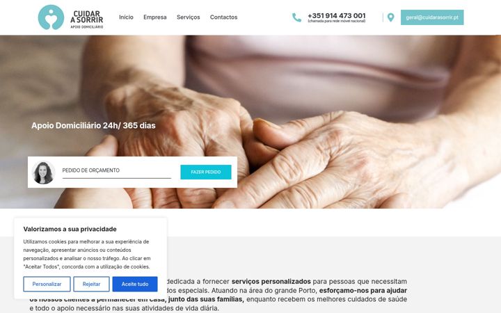 Screenshot of cuidarasorrir.pt