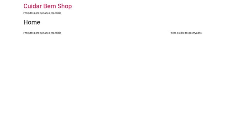 Screenshot of cuidarbemshop.com.br