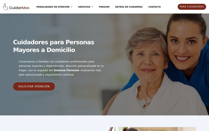 Screenshot of cuidarmas.com
