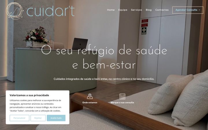 Screenshot of cuidart.com.pt