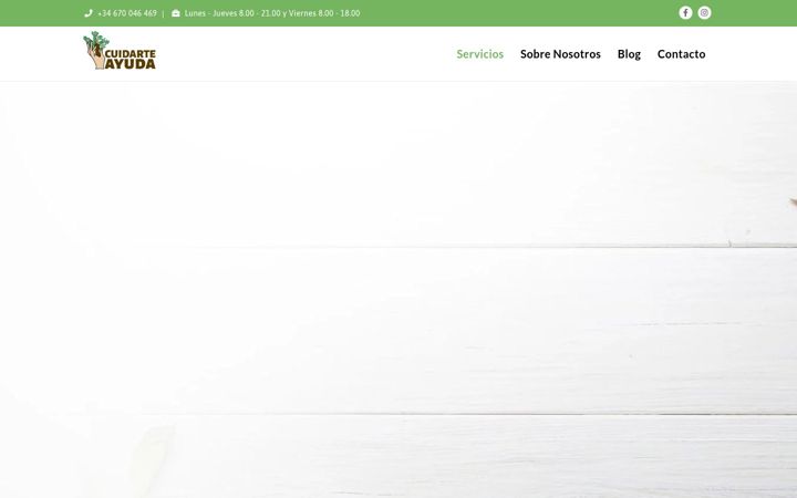 Screenshot of cuidarteayuda.com
