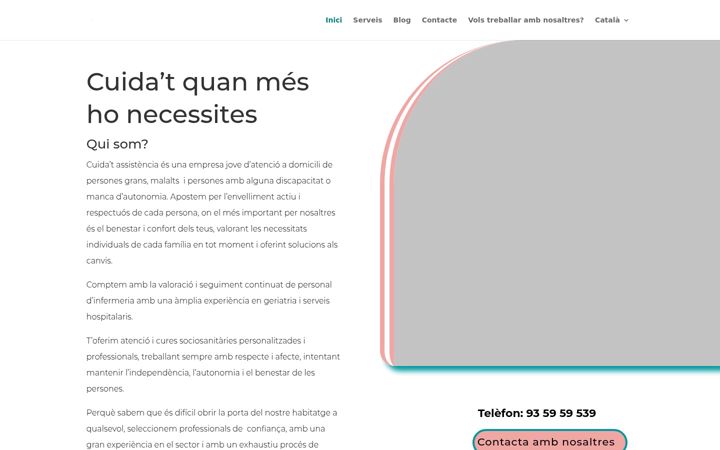 Screenshot of cuidatassistencia.cat