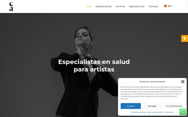 Screenshot of cuidateartista.com