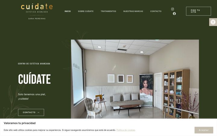 Screenshot of cuidatesarapereiras.es