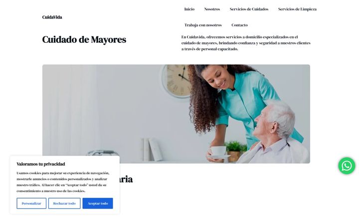 Screenshot of cuidavida.es