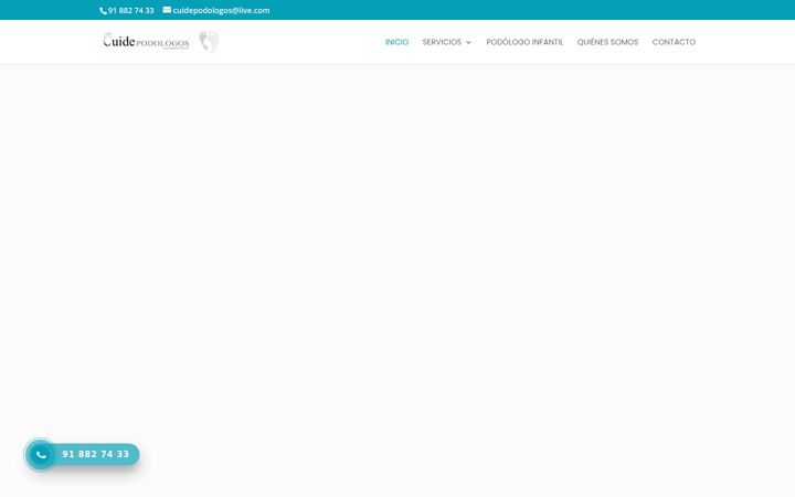 Screenshot of cuidepodologosalcala.com