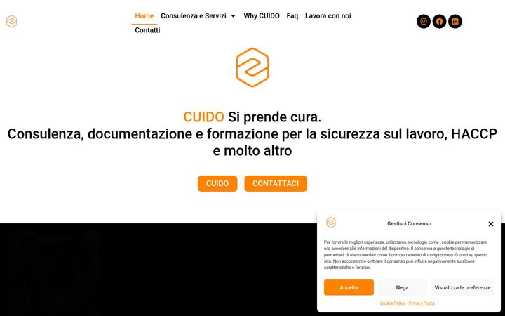 Kuvakaappaus sivustosta cuido.it